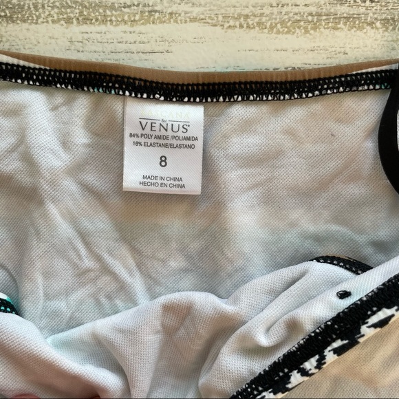 VENUS Tribal Print Black and Turquoise Bikinis size 8 - Picture 3 of 9